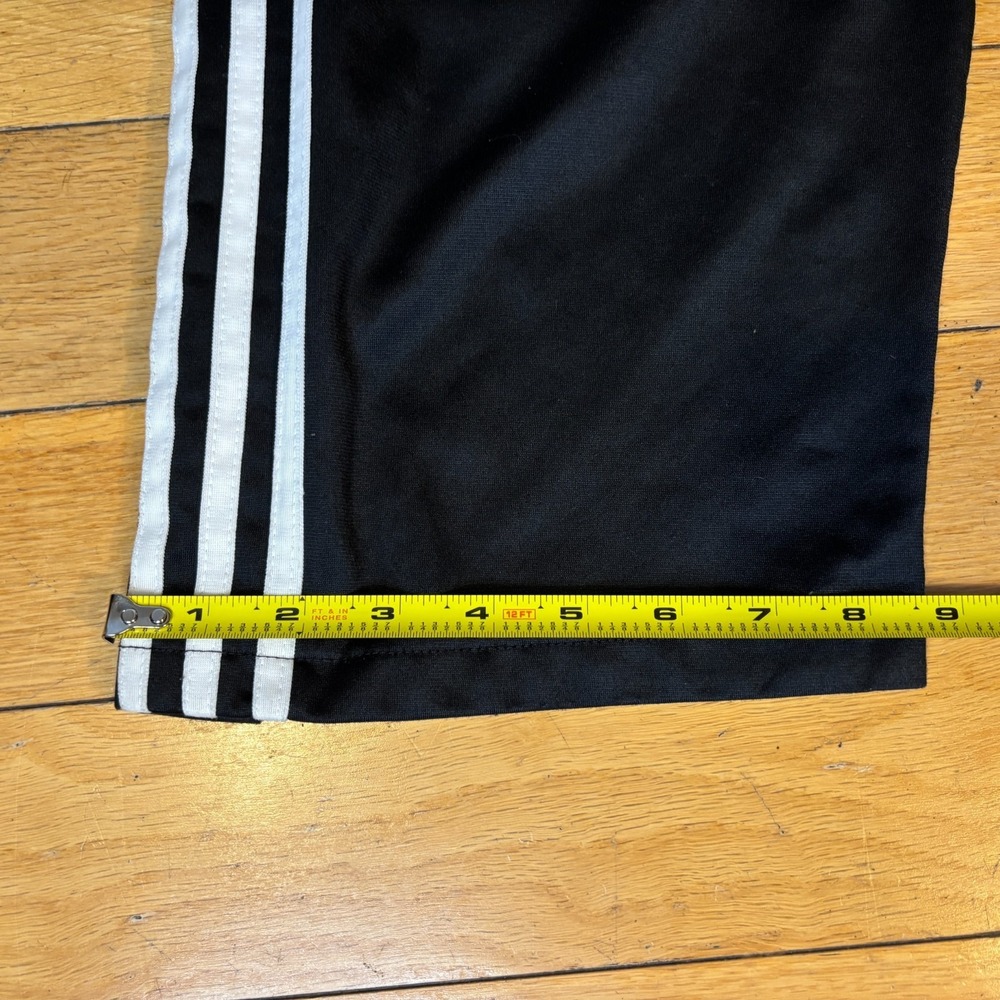 Adidas Vintage Y2K Tearaway Snap Pants Mens L Black White Stripe MiUSA - Picture 10 of 10
